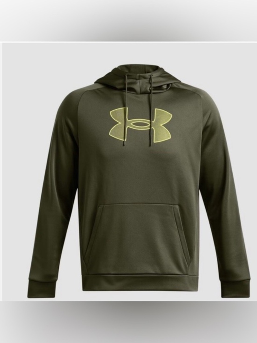 Under Armour Men's Fleece Big Logo Hoodie Marine OD Green size Small